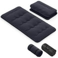thumbnail image 1 of Costway Matelas Futon Double Japonais pour Sol, Coussin de Couchage, Housse Lavable, Sac de Transport, Noir, 1 of 10