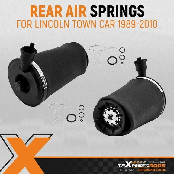 2 PCS Air Shock Suspension Bag Rear Left Right for Lincoln Town Car 1989 - 2010