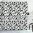 thumbnail image 1 of Ambesonne Music Shower Curtain, Grunge Electric Guitars, 69"Wx84"L, Black Grey White, 1 of 2