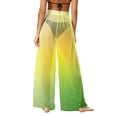 thumbnail image 6 of Mifsaly Women Cover Up Pants See-Through Sheer Mesh Beach Pant Lightweight Flowy Elastic Waist Trousers Spring Summer Vacation Outfits 2026 XXL, 6 of 7