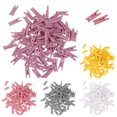 thumbnail image 3 of simhoa 100x Mini Wooden Photo Paper Hanging Pegs Clothespin Craft Clips Pins, 3 of 7