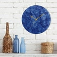 thumbnail image 7 of Dreamtimes Round Digital Clock Blue Roses Floral Creative Decorative Quiet Not Ticking Clock,Bedroom Living Room Bathroom Kitchen Office Wall Ornament, 10In, 7 of 7