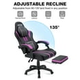 thumbnail image 2 of Hoffree Gaming Chair with Bluetooth Speakers Big and Tall Gamer Chair with Footrest and Massage Game Chair with Lumbar Support and 360-Swivel Seat and Headrest for Adults, 400lbs, 2 of 9