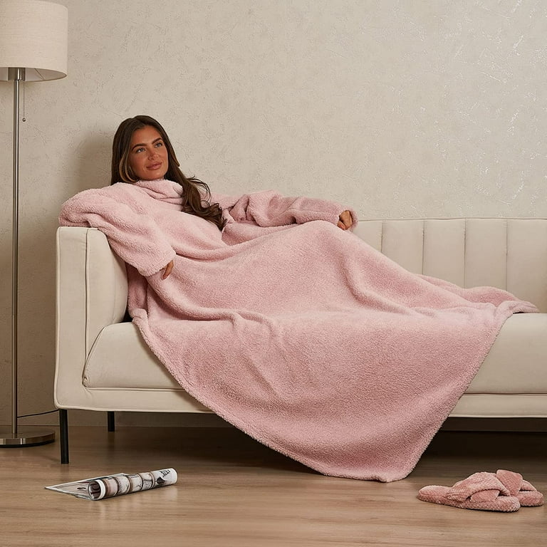 Pink teddy throw sale