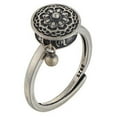 thumbnail image 2 of 2 Pcs Tibetan Buddhist Rotating Rings with Simple OM Prayer Wheel Brass Lotus Mantra Ring Lucky Finger Rings Type 1, 2 of 9