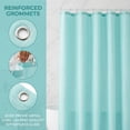 thumbnail image 2 of REGALWOVEN Plaid Textured Shower Curtain Sets, Modern Weighted Bath Curtain with 12 Hooks for Bathroom, Hotel Decor Light Blue 71"W x 71"L, 2 of 7