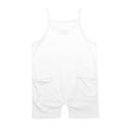 thumbnail image 4 of Kids Girls Loose Overalls Spaghetti Strap Short Jumpsuit with Pockets Summer Casual Sleeveless V Neck Teen Baby Overalls, 4 of 8