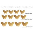 12Pcs/Set 3D Indigo Hollow Butterfly Wall Sticker Decoration Living Room Window Home Decor