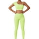 thumbnail image 2 of Gibobby Conjunto de Entrenamiento para Mujer Conjunto de ropa de yoga Moda Sexy Correr al libre Sentido desnudo de la ropa deportiva Ropa deportiva ajustada de secado rápido(Rosa, A), 2 of 5