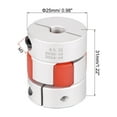 thumbnail image 2 of 6.35mm to 12mm Bore L31xD25 Flexible Spider Coupler Shaft Joint for Servo Motor, 2 of 5