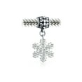 thumbnail image 3 of Bling Jewelry Womens Christmas Charm Bead Snowflake Crystal Dangle for Bracelets, 3 of 4