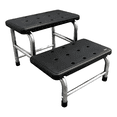 thumbnail image 1 of "Banco Pequeño Para Cocina Resistente Taburete 2 Escalones Belug, Negro ", 1 of 5
