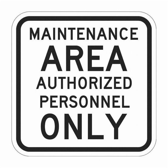 Lyle Rflctv Auth Personnel Sign,12x12in,Alum T1-5536-DG_12x12