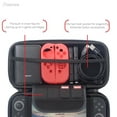 thumbnail image 5 of For Nintendo Switch Carrying Case Cover, OLED Model Console Travel Protective Hard Storage Pouch with Game Card Holder Slot Accessories, Black, 5 of 9