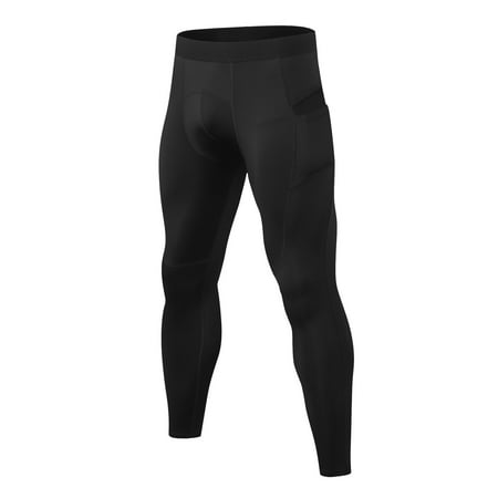 

Odeerbi Clearance Sports Pants for Men Shapewear Bodysuit Stretch Leggings Trousers Breathable Quick-drying Wicking Fitness Pants Black