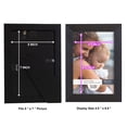 thumbnail image 5 of Grooved 5 in. x 7 in. Black Picture Frame (Set of 2), 5 of 8