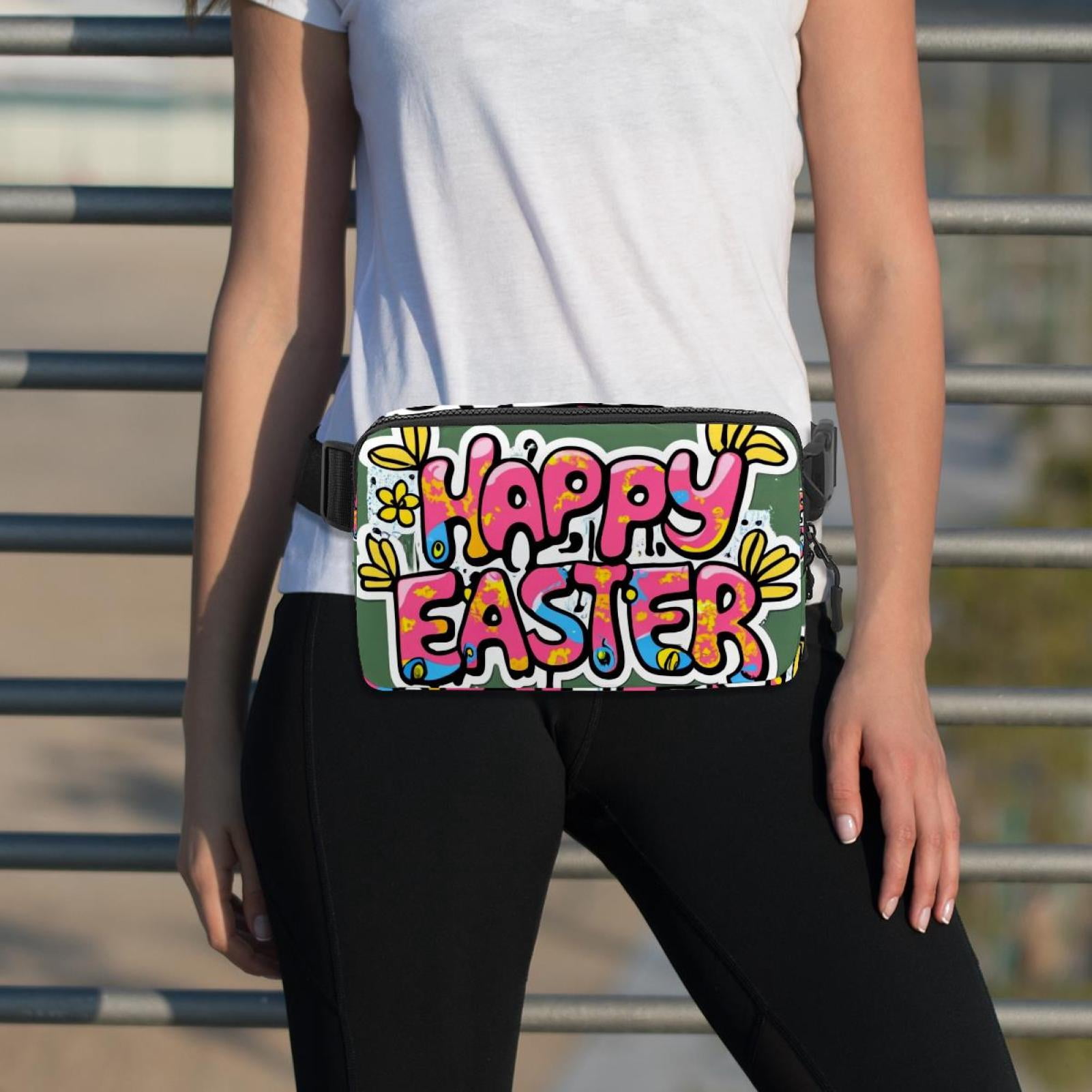 Easter Running Belt Waist Packs Fanny Bag: Lightweight, Adjustable, with Extension Strap, Unisex