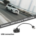 thumbnail image 1 of Car Dash Flush Mount USB 2.0 Puerto Panel Adaptador de cable de extensión para Toyota Vigo, 1 of 6