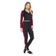 thumbnail image 2 of Conjunto Deportivo Mujer 2 Piezas Pantalón Leggins Bicolor Negro Vino Sudadera Manga Larga negro M INCÃGNITA 360074, 2 of 5