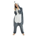 thumbnail image 4 of Très Chic Mailanda Wolf Onesie Pajamas for Adult Unisex Sleepwear for Women and Men, 4 of 7