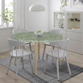 thumbnail image 2 of Ferns Sage Green Round Fitted Table Cloth Cover, Round Fitted Tablecloth with Elastic, Table Cloth RoundCover, Elastic Tablecloth for RoundTables, Fits 36" - 44" Tables, Small, 2 of 6
