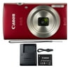 Canon PowerShot IXUS 185 / Elph 180 20MP Compact Digital Camera Red