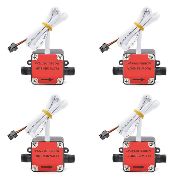 4X OF07ZAT 2Min Oval Gear Flowmeter Sensor Flow Sensor Gear Oil Flowmeter,4 x Gear flow meter