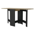 Black and Macadamia Folding Dining Table 3 Adjustable Forms, Space