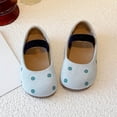 thumbnail image 5 of Toddler Girls Solid Round Toe Princess Dress Shoes, Non Slip Soft Comfort Sole Slip On Casual Footwear for Little Girls Daily Outfits Blue 6-7 Years, 5 of 7