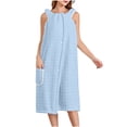thumbnail image 4 of Terry Cloth Robes for Women Wearable Bath Towel Dress Absorbent Sleeveless Wrap with Pocket Hair Drying Cap for Home Spa Shower Wear, 4 of 8