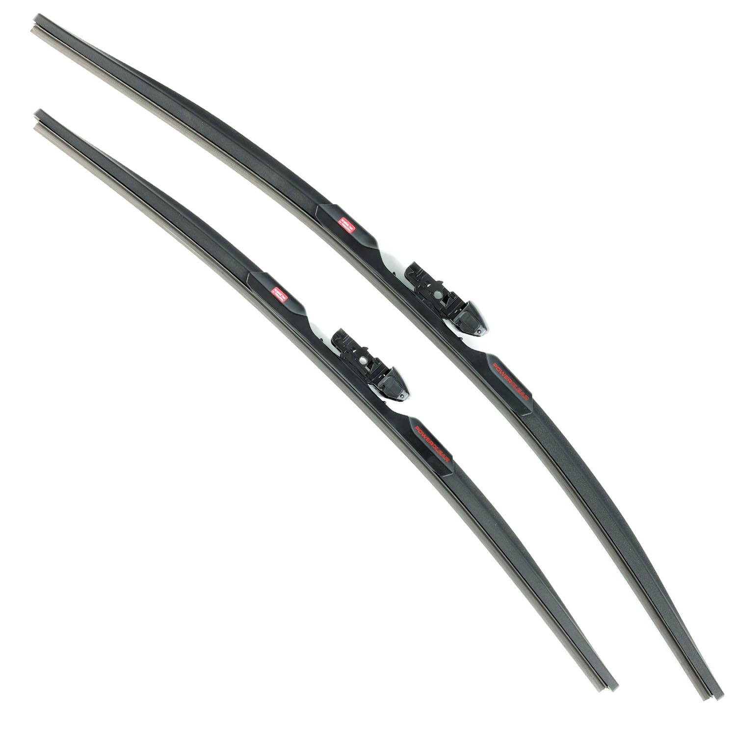 PowerClear by PowerStop – PCK-2421-2 - Front 24" + 21" Windshield Wiper Blade Set, Pinch Tab For Chevrolet Traverse, Buick Lucerne, Pontiac G6, Volvo S60, Volvo XC90 [Model Specific]