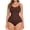 Brown, variant on Women's Tummy Control Shapewear Seamless Bodysuit Waist Shaping Body Shape