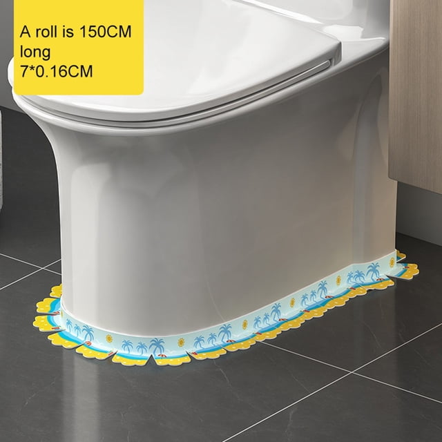 BUYISI Toilet Edge Sticker Waterproof Kitche Bathroom Seal Tape: Easy Clean, Custom Cut C