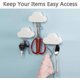 thumbnail image 5 of 2 Pack Adhesive Key Hanger Organizer Magnetic Key Holders White Cloud Key Ring Keychains Hooks Racks 4 Strong Magnets Decorative Wdi Man Jiaall Mount, 5 of 5