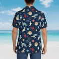 thumbnail image 6 of Haiem Sea Creatures Printed Hawaiian Shirt for Men - Men’s Casual Beach Summer Shirts - Stretch Fabric with Modern Fit-3X-Large, 6 of 9