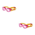 thumbnail image 2 of Naiovety Gafas de natación Clear View de alta definición - Hechas de PC para adaptarse a la estructura facial Correa ajustable Anillo rosa naranja 2Conjunto, 2 of 6
