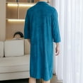 thumbnail image 3 of Christmas Clearance! ZVNAΖH Mens Zip Up Robe Lightweight Towel Material Robe Absorbent and Quick-drying Shower Robe Big and Tall Bathrobe, 3 of 3