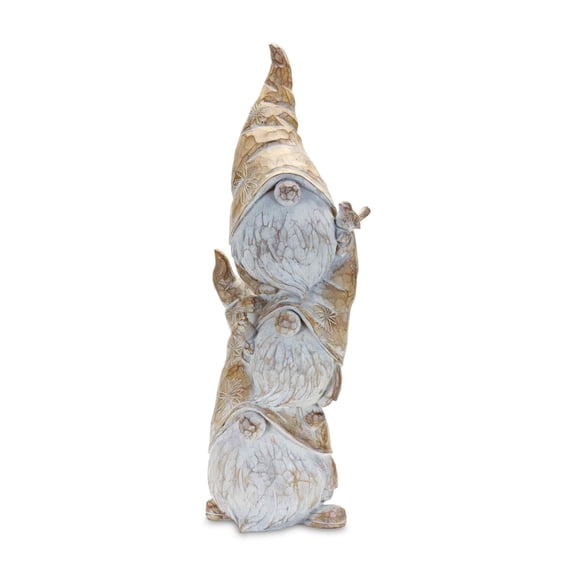 Melrose 23.25" Carved Stacking Gnomes Christmas Tabletop Figurine