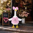 thumbnail image 5 of Qwtwty Valentine's Day Goose Decor Outfit Rustics Goose Costume Clothes for Outdoor Patio Yard Decor, Porch Goose Decoration for 23" Cement Plastic Goose Statue, 5 of 9