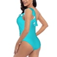 thumbnail image 4 of Gaeub Aqua Women's One Shoulder Ruffle Tummy Control Swimwear for Swimming Surfing Beach Party - XX-Large, 4 of 8