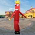 thumbnail image 5 of Miumaeov 10 Foot Tall Inflatable Tube Man Air Powered Dancing Puppet Guy for Outdoor Advertising Red, 5 of 9