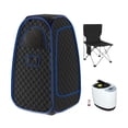 thumbnail image 3 of Caja de sauna, sauna de portátil para SPA en el hogar, relajación, con silla de sauna, fácil de usar, tienda de sauna doméstica con de 3L, 3 of 8
