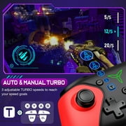 Switch Controller - QQV Wireless Switch Pro Controller with Programmable Function for Switch 2/OLED/Switch/Android/iOS/PC
