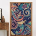 thumbnail image 4 of XMXY Japanese Doorway Curtain Noren, Batik Indonesia Paisley Print Door Closet Curtain Panel, Room Dividers Privacy Tapestry, 34 x 56 Inches, 4 of 7