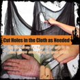 thumbnail image 5 of Halloween Cloth Black Mesh Fabric Ghost Atmosphere Tattered Fabric Gauze for Halloween Decoration, Halloween Party Indoors Outdoors Decoration, 5 of 5