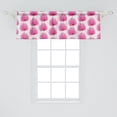 thumbnail image 2 of Ambesonne Leaf Window Valance, Watercolor Pink Leaves, 54" X 18", Hot Pink Coconut, 2 of 3