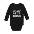 thumbnail image 1 of Tstars Boys Unisex Kiss Me I'm Irish Cute Outfit Gift for St Patricks Day Beautiful Shirts Gift for Boys Irish Shirt Pride Proud Irish Infant Baby Long Sleeve Bodysuit, 1 of 6