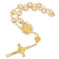 thumbnail image 4 of Colgante de rosario para coche, adorno colgante, pulsera de rosario, cruz, accesorio para espejo retrovisor de coche, 4 of 6