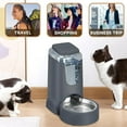 thumbnail image 7 of Automatic Cat Feeder and Water Dispenser with Stainless Steel Bowl Dog Gravity Food Feeder and Waterer for Small Medium Pets Puppy Kitten 1 Gallon x 2, 7 of 7
