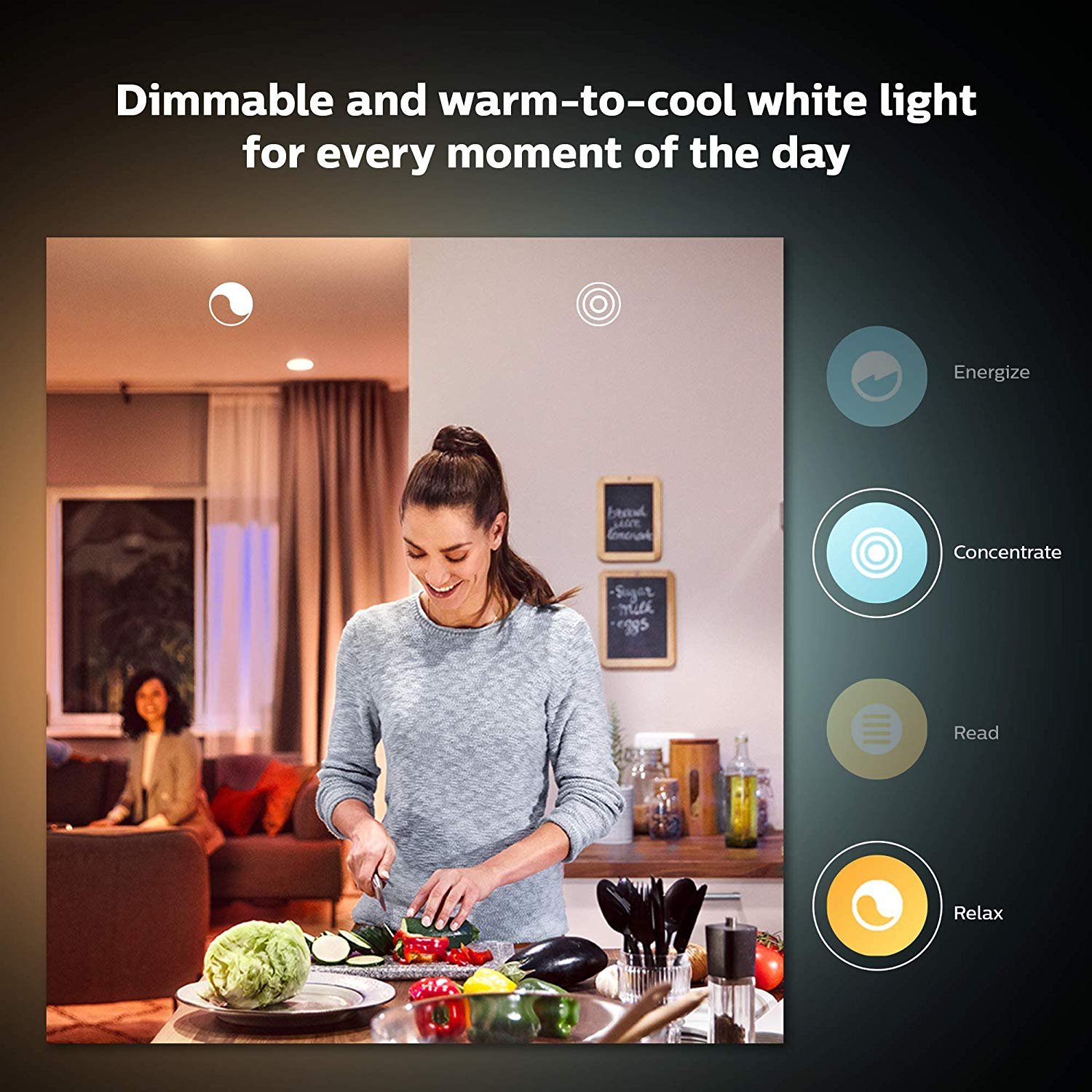 Philips Hue White and Color Ambiance A19 Smart Bulb, 2-Pack photo 5